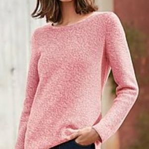 Pink Clover Nickole Textured Pullover Sweater